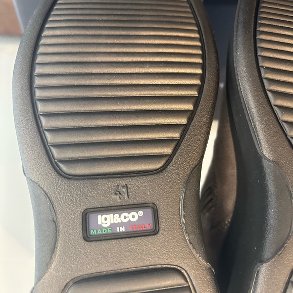 Igi & Co Women's Suede Ankle Boots In Beige With Wedge Booties Shoes Sz 41=10 US - Picture 10 of 12